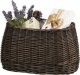 WickerPL AKCESORIA ROWEROWE KOSZ NA ROWER Z PASKAMI SKÓRZANYMI I OBSZYCIEM 35X17 H19 CM 9
