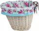 WickerPL AKCESORIA ROWEROWE KOSZ NA ROWER Z PASKAMI SKÓRZANYMI I OBSZYCIEM 35X30 H23 CM 3