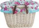 WickerPL AKCESORIA ROWEROWE KOSZ NA ROWER Z PASKAMI SKÓRZANYMI I OBSZYCIEM 35X30 H23 CM 4