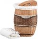 Kosz na pranie WickerPL WIKLINOWY KOSZ NA BIELIZNĘ KOSZ DO ŁAZIENKI Z POKRYWĄ I OBSZYCIEM 50X50 H63 CM 9