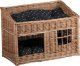 WickerPL RUBY DOMEK WIKLINOWY DLA KOTA PIĘTROWE LEGOWISKO DLA ZWIERZĄT Z PODUSZKAMI 56X36 H32/42 CM 1