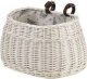WickerPL AKCESORIA ROWEROWE KOSZ NA ROWER Z WIKLINY OBSZYTY  35x17 H19 cm 2