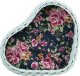 WickerPL DECOR WIKLINOWA TACA W KSZTAŁCIE SERCA W KOLORZE Miętowym Z PODUSZKĄ 38X28 H12 CM 3