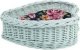 WickerPL DECOR WIKLINOWA TACA W KSZTAŁCIE SERCA W KOLORZE Miętowym Z PODUSZKĄ 38X28 H12 CM 7