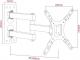 Art Uchwyt ścienny AR-57A 17'' - 42'' 2
