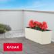 Kadax DONICZKA SKRZYNKA BALKONOWA + WKŁAD 19x56cm KREM 6