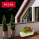 Kadax DONICZKA SKRZYNKA BALKONOWA + WKŁAD 19x56cm KREM 8