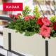 Kadax DONICZKA SKRZYNKA BALKONOWA UCHWYTY 19x56cm KREM 6