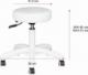 Activeshop TABORET KOSMETYCZNY AM-303-2 BIAŁY 3