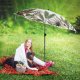Ambiance Parasol plażowy ogrodowy łamany regulowany liście 180 cm 3