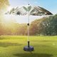 Ambiance Parasol plażowy ogrodowy łamany regulowany liście 180 cm 4