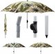 Ambiance Parasol plażowy ogrodowy łamany regulowany liście 180 cm 9