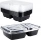 Excellent Houseware Pojemnik na żywność dzielony lunchbox z 2 przegródkami zestaw 10 szt. 1,2 l 1