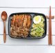 Excellent Houseware Pojemnik na żywność dzielony lunchbox z 2 przegródkami zestaw 10 szt. 1,2 l 1
