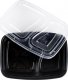 Excellent Houseware Pojemnik na żywność dzielony lunchbox z 2 przegródkami zestaw 10 szt. 1,2 l 3