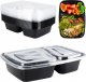 Excellent Houseware Pojemnik na żywność dzielony lunchbox z 2 przegródkami zestaw 10 szt. 1,2 l 9