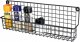 Vilde Półka ścienna na przyprawy metalowa czarna loft 39,5x6,5x14cm 1