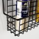 Vilde Półka ścienna na przyprawy metalowa czarna loft 39,5x6,5x14cm 3