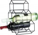 Vilde Stojak na wino metalowy czarny 6 butelek 29,5x14,5x28,5 cm 5