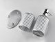 Bathlab ARI SILVER Komplet Łazienkowy 400ml matowy srebrny 1