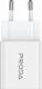 Ładowarka Proda A38 1x USB-A 1x USB-C 3 A (6971278729167) 1