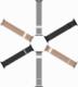 Dux Ducis Dux Ducis Magnetic Strap pasek do Watch 7 / 6 / 5 / 4 / 3 / 2 / SE (45 / 44 / 42mm) magnetyczna opaska czarny (Milanese Version) 1