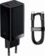 Ładowarka Baseus GaN3 1x USB-A 2x USB-C 1.5 A (BSU3480BLK) 1