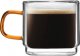 Vialli Design Komplet 2 szklanek z podwójną ścianką do espresso Amber 80 ml 8579 1