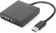 Adapter USB Digitus USB HDMI D-Sub (VGA), Czarny (DA-70843) 1