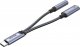 Adapter USB Unitek USB-C - Jack 3.5mm + USB-C Srebrny  (M205A) 4