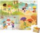 Janod Puzzle w walizce Pory roku 36 elementów 4+ Made in France, Janod jeden rozmiar 1