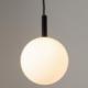 Lampa wisząca Sigma Czarna lampa wisząca Gama mleczna kula do jadalni nad stół 4