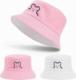 Aleszale Kapelusz Dzieci Rybacki Bucket Hat Lato Dwustronny - Czap-Ryb-Mis-Roz-Bia 1