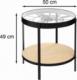 Atmosphera Stolik kawowy Meca z zegarem 50 cm 3