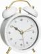 Atmosphera Zegarek do sypialni Z budzikiem Biały matowy Retro 1