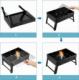 Rossner Grill turystyczny węglowy 34 cm x 26 cm 3