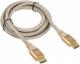 Kabel SilverStone HDMI - HDMI 1.8m złoty (SST-CPH01G-1800) 1