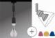 Paulmann URail Deco System Base Zwis max. 1x20W E14 230V Czarny Mat, kabel z oplotem tekstylnym 2