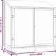 vidaXL vidaXL Szopa ogrodowa, antracytowa, 102x52x112 cm, lite drewno jodłowe 7
