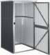 vidaXL vidaXL Szopa ogrodowa, antracytowa, 88x89x161 cm, stal galwanizowana 5
