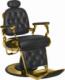 Gabbiano GABBIANO FOTEL BARBERSKI FRANCESCO GOLD CZARNY 1