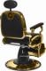 Gabbiano GABBIANO FOTEL BARBERSKI FRANCESCO GOLD CZARNY 2