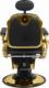 Gabbiano GABBIANO FOTEL BARBERSKI FRANCESCO GOLD CZARNY 3