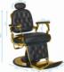 Gabbiano GABBIANO FOTEL BARBERSKI FRANCESCO GOLD CZARNY 5