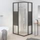 vidaXL vidaXL Kabina prysznicowa w paski, ESG, 90x70x180 cm, czarna 10