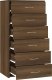 vidaXL vidaXL Komoda z 6 szufladami, brązowy dąb, 50x34x96 cm 6