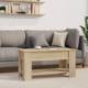 vidaXL vidaXL Stolik kawowy, dąb sonoma, 101x49x52cm, materiał drewnopochodny 8
