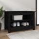 vidaXL vidaXL Szafka na buty, czarna, 70x38x45,5 cm, drewno sosnowe 1