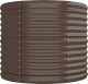 vidaXL Donica ogrodowa z malowanej proszkowo stali, 296x80x68 cm, brąz 4