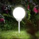 Saska Garden Zestaw 9 Lamp solarnych kula mleczna 15x44cm 2